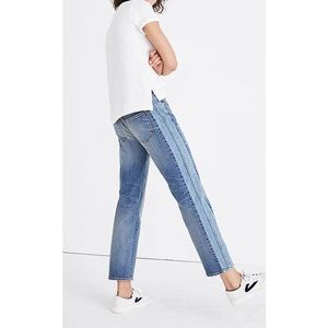 Madewell Cruiser Straight Jean Pieced Edition Size 27